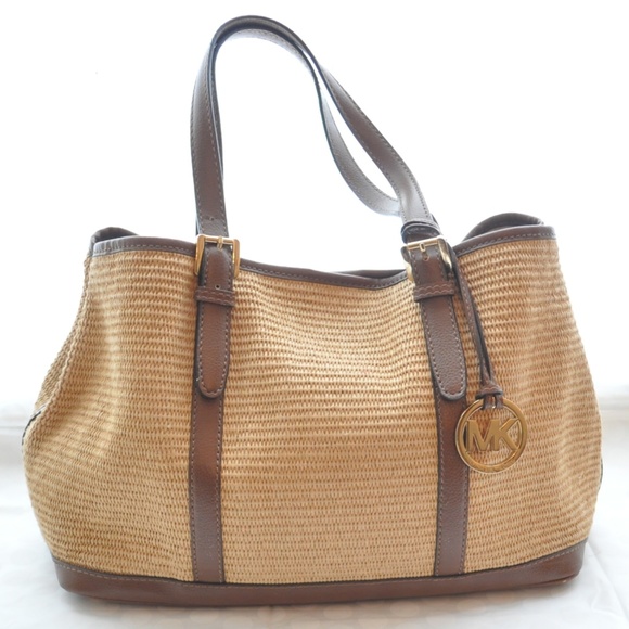 Michael Kors Handbags - Michael Kors Woven Straw Tote